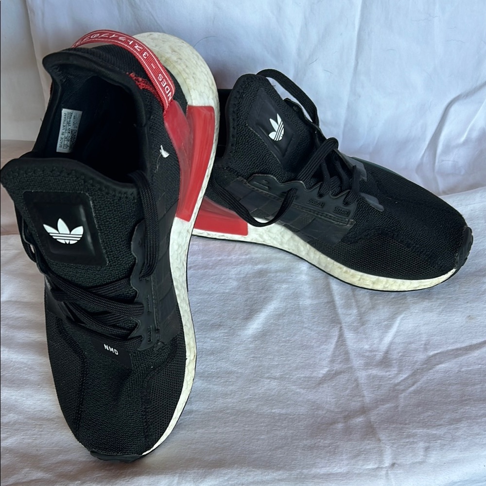 adidas Black and Red Athletic Shoes